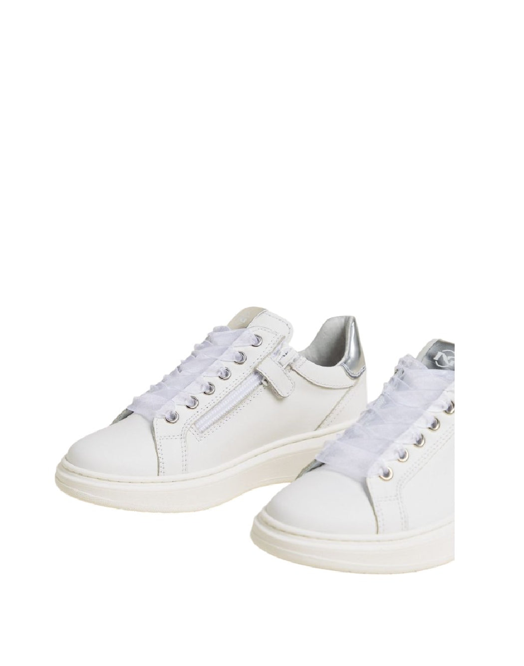 Sneaker teen Nero Giardini con strass
