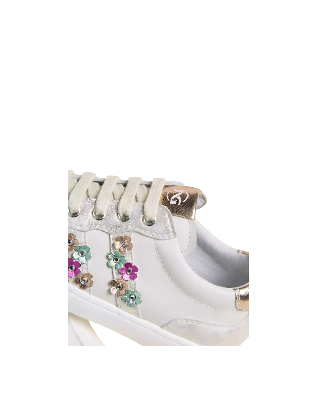 Sneaker junior Nero Giardini con fiori