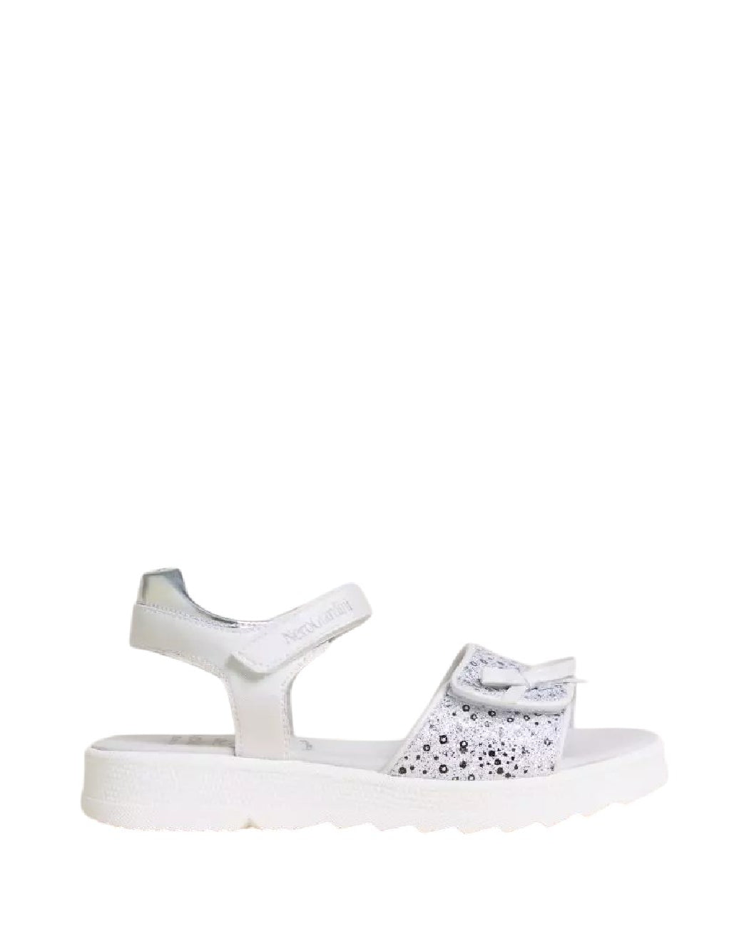 Sandalo junior Nero Giardini con paillettes