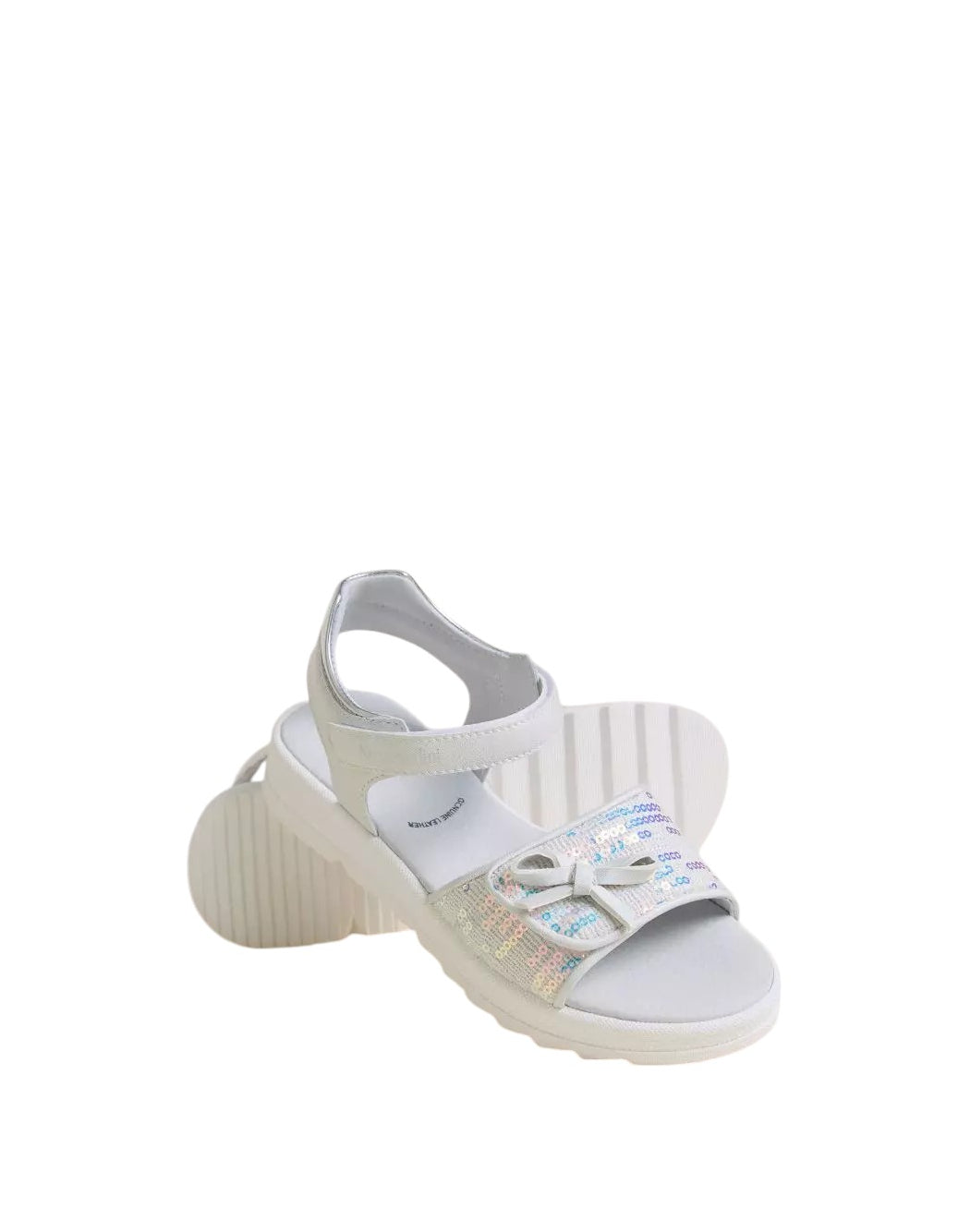 Sandalo junior Nero Giardini con paillettes