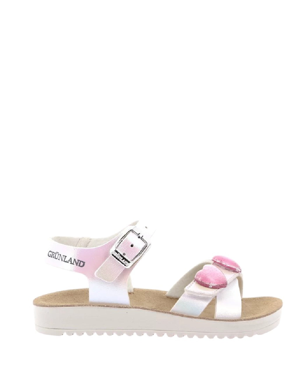Sandalo Grunland Cuori con velcro