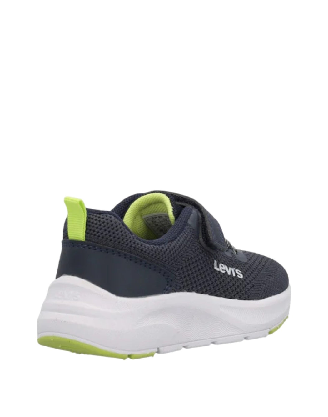 LEVI'S HUDSON-SNEAKERS BAMBINO IN TELA BLU E GIALLO CON STRAPPO ED ELASTICI