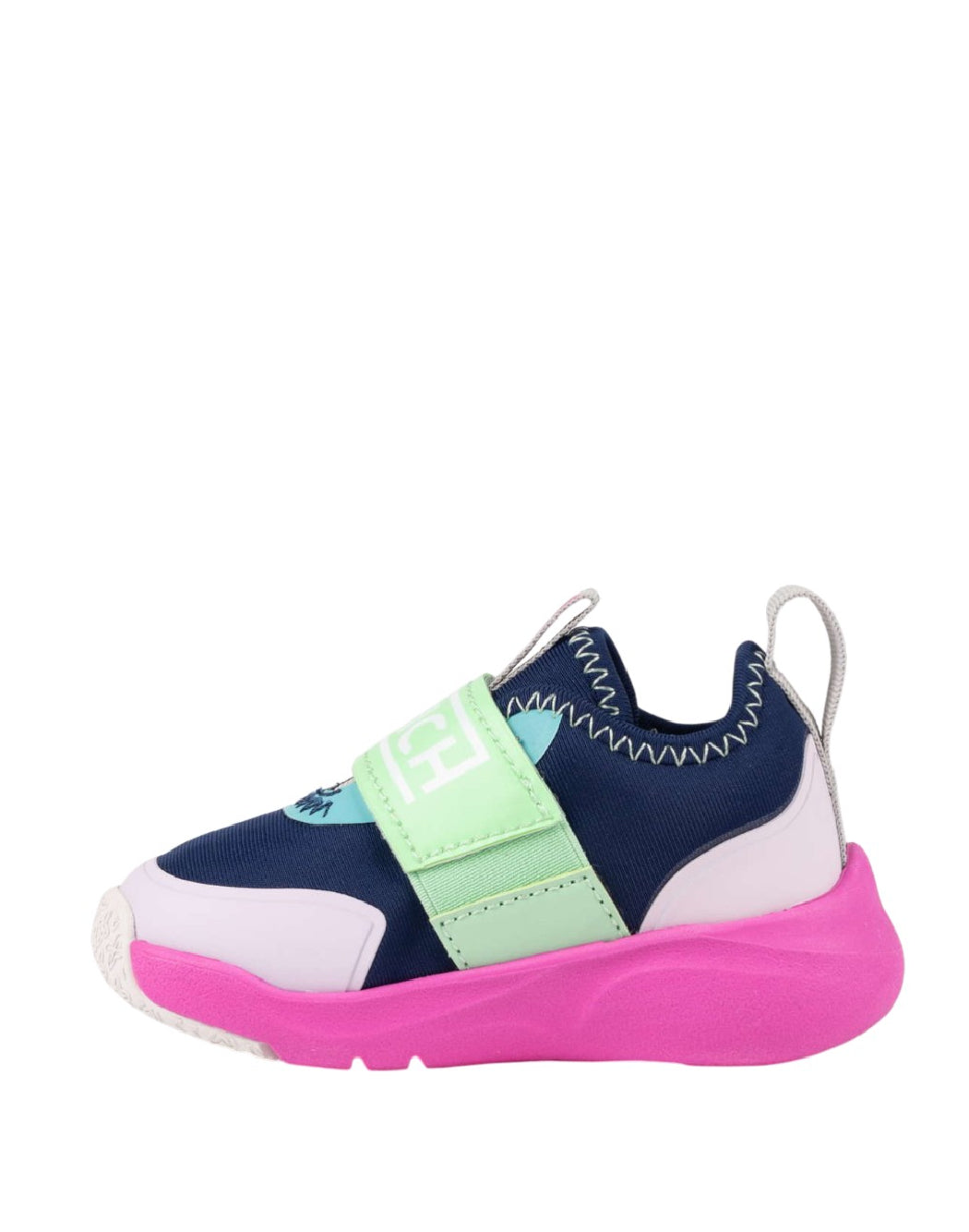 MUNICH CLAUDIA 29 SNEAKERS BAMBINA– Blu Navy e Rosa con Strappo