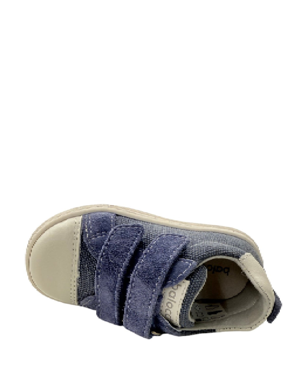 Balocchi Sneakers bimbo Primi Passi in Tela e Camoscio Blu – Chiusura a Doppio Velcro