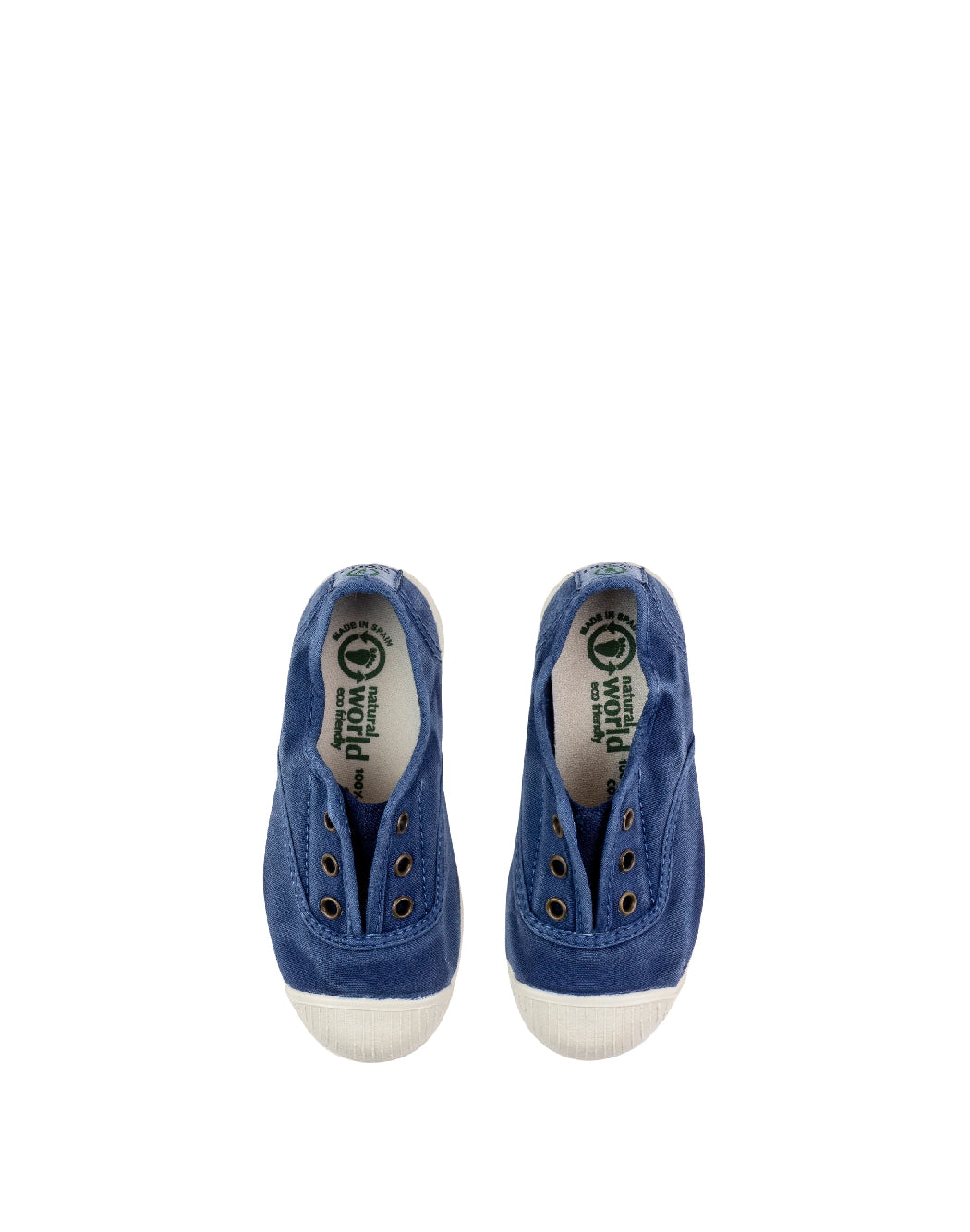 Natural world- Sneakers Slip-On in Tela Blu