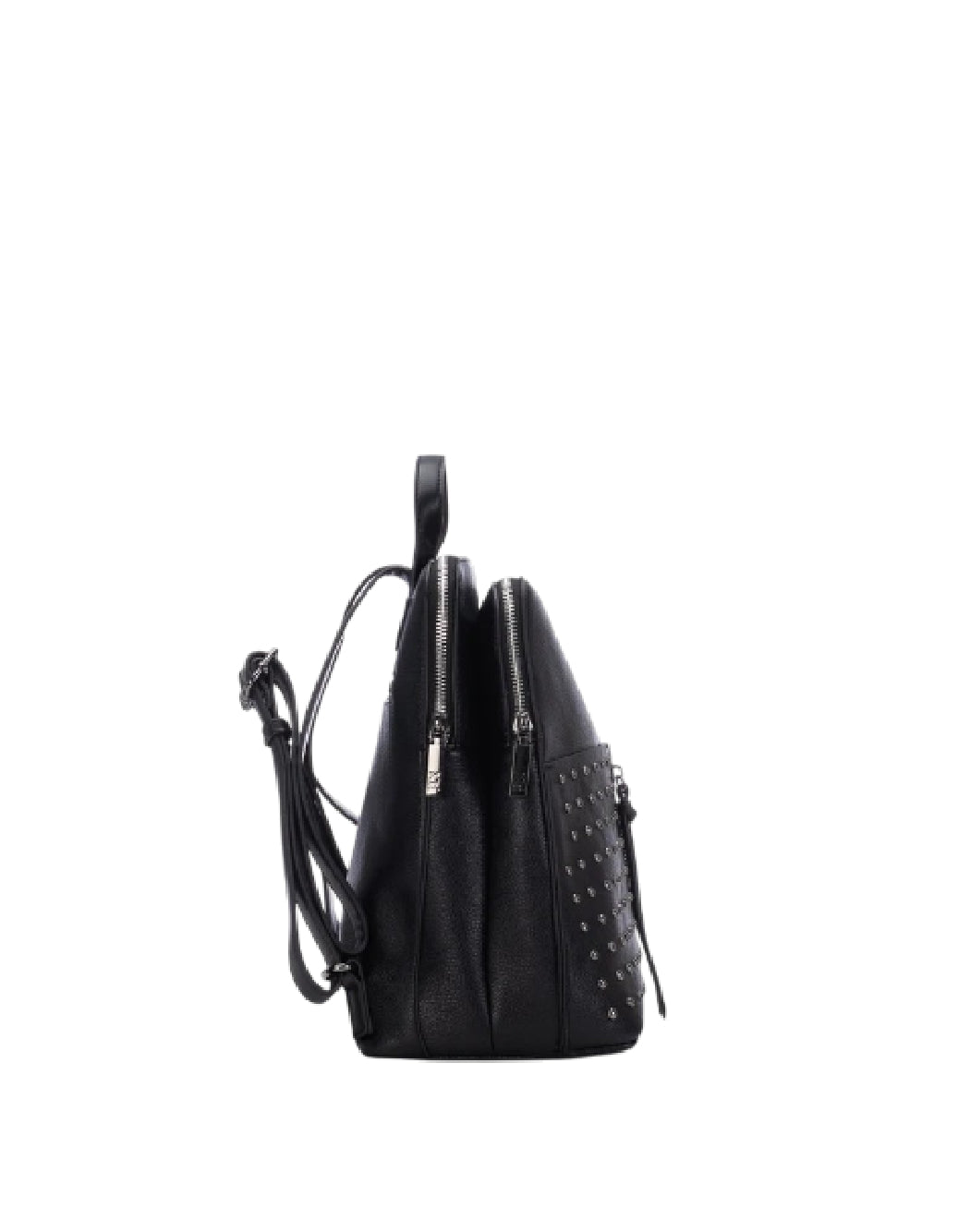 Xti Zaino Donna in Ecopelle Nero con Borchie e Dettagli Dorati