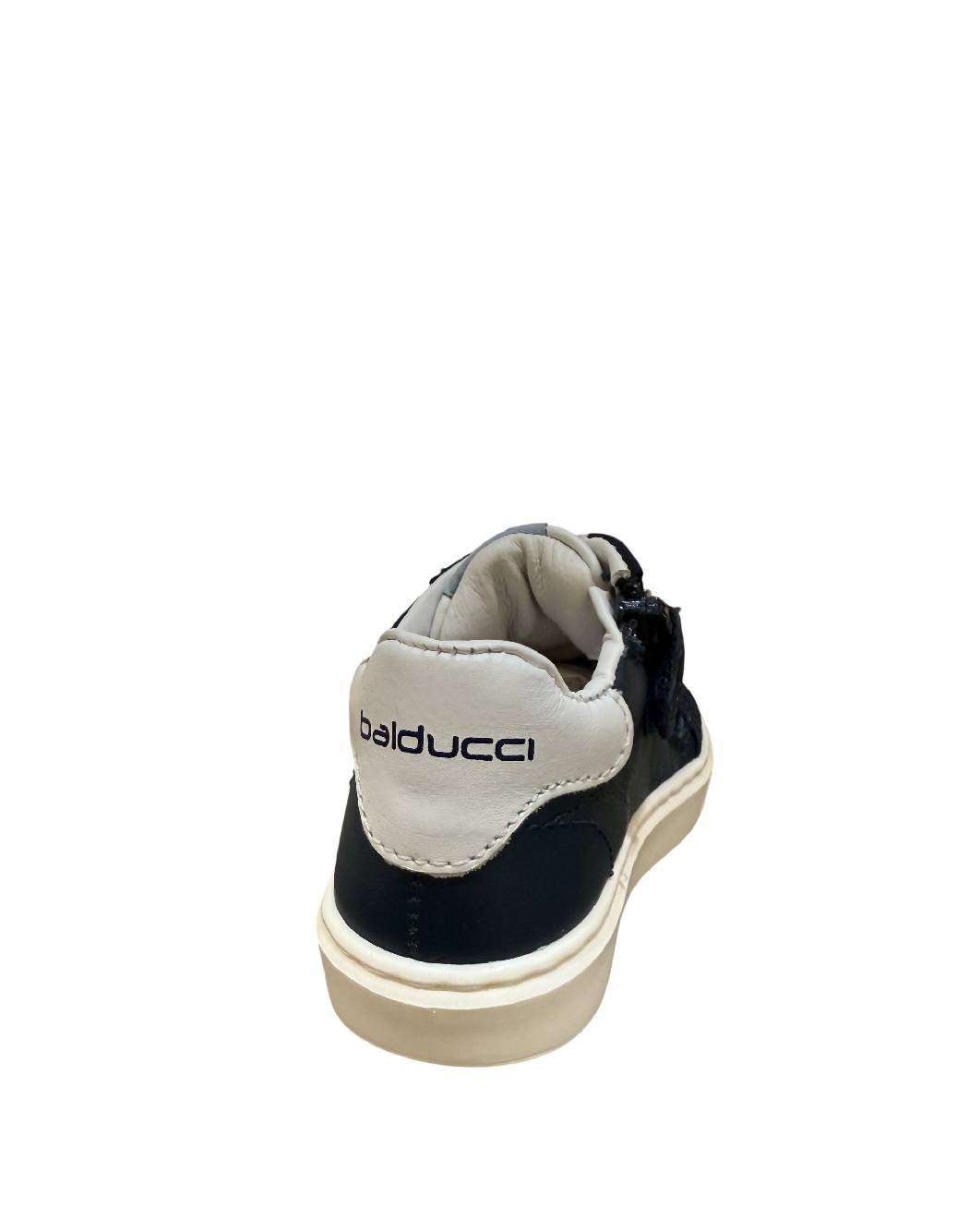 Balducci Sneaker Bambino In Pelle Blu e Bianca con Dettaglio "B"
