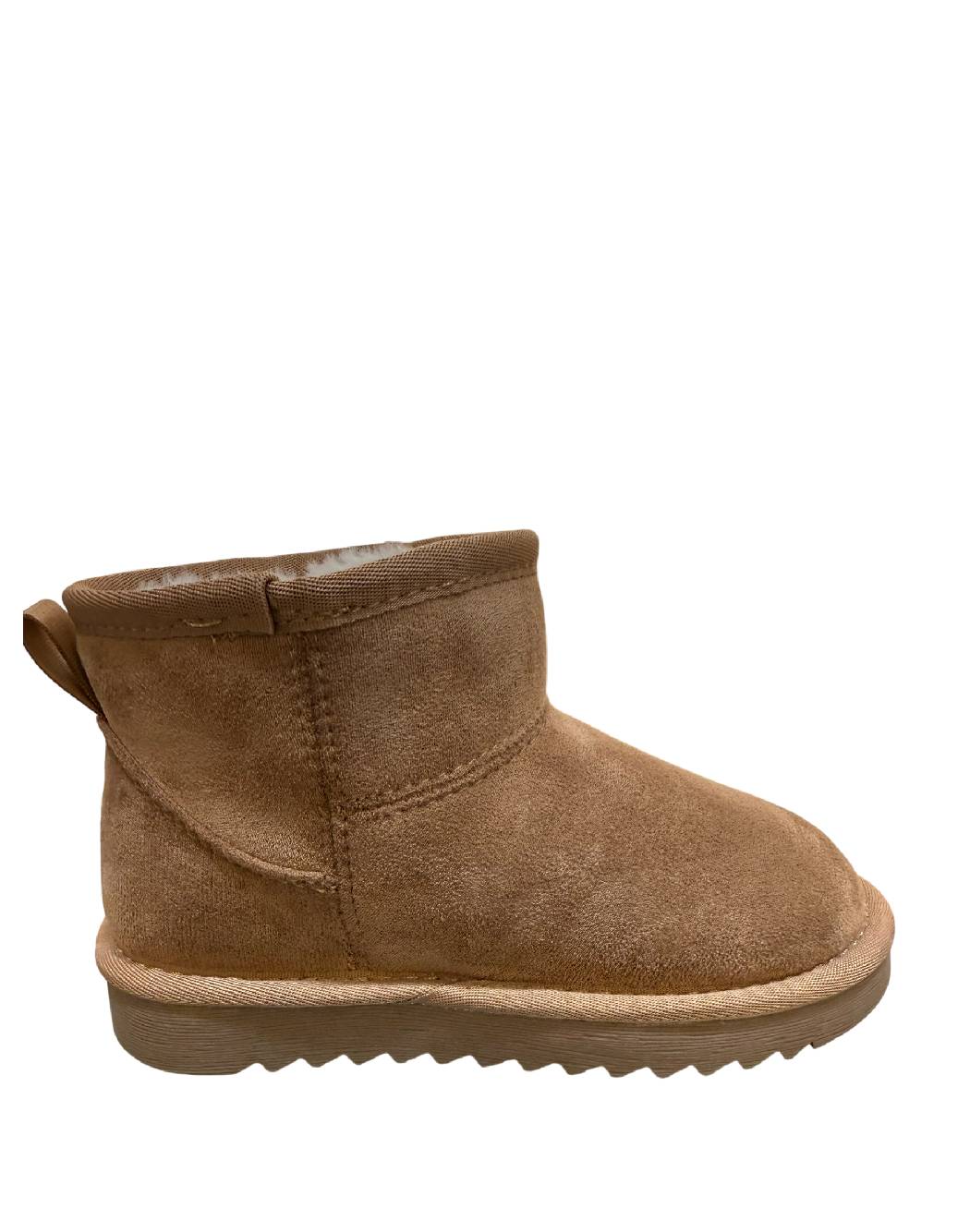 CULT Stivaletti Bimba in Camoscio Cognac Imbottiti con Pelo