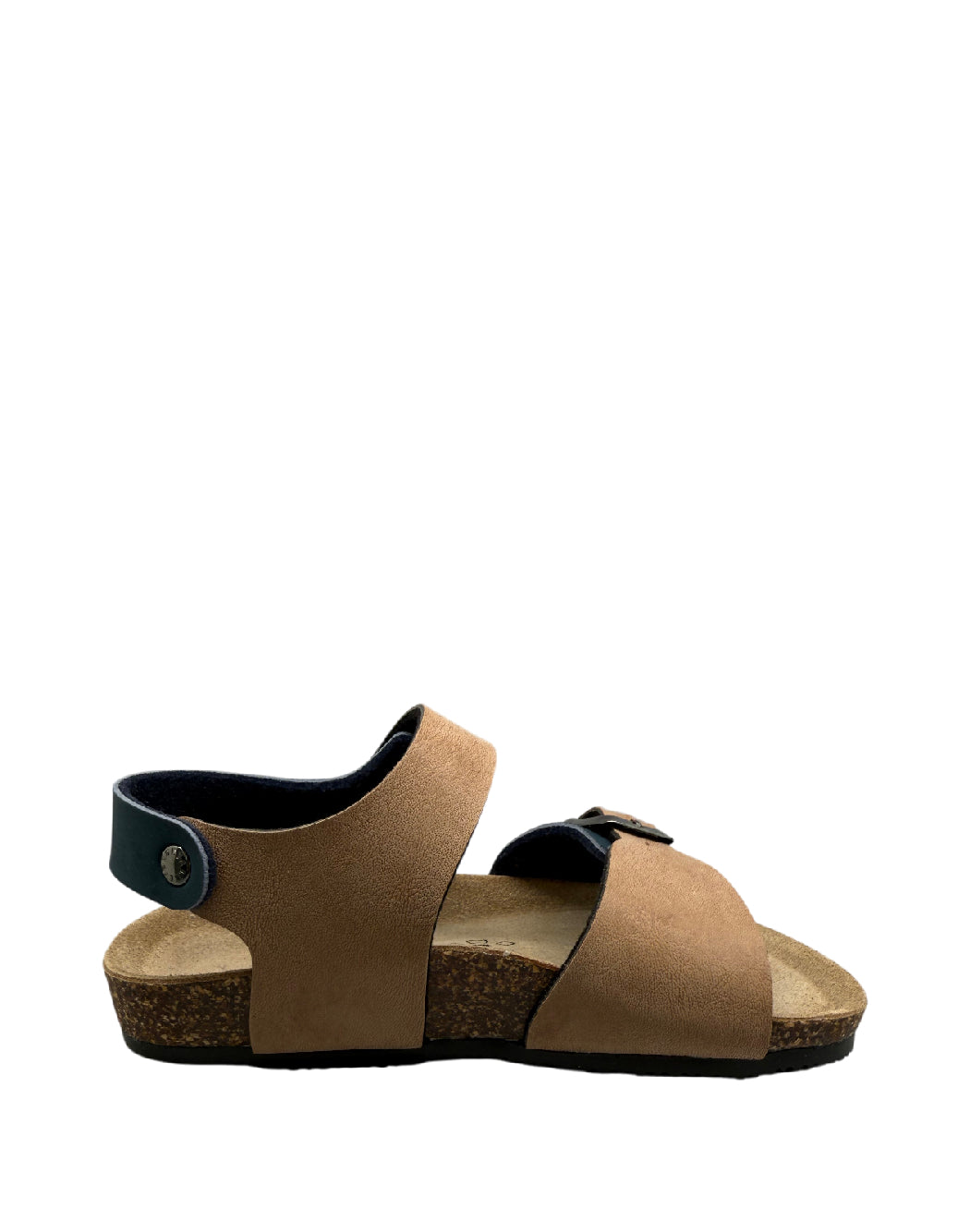 Valchic Sandali Bio Bimbo in Vera Pelle – Blu Navy e Cuoio con Plantare Ergonomico