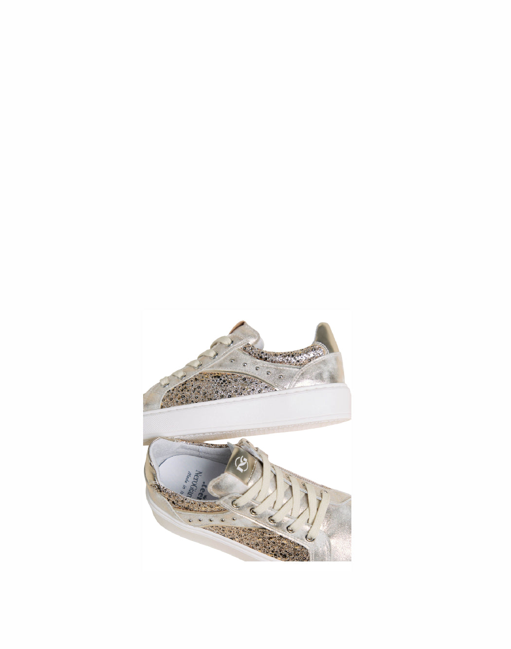 Sneaker teen Nero Giardini con paillettes