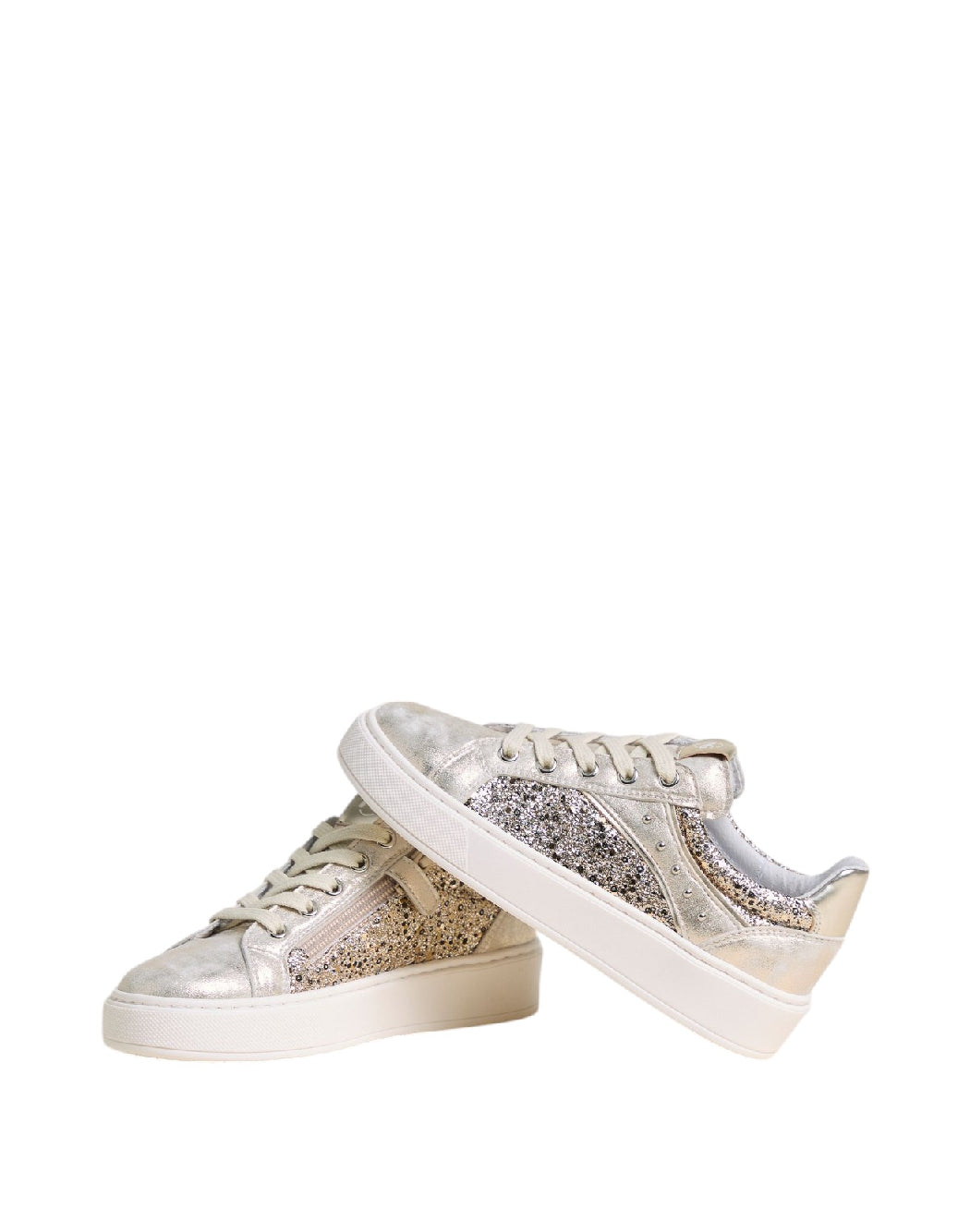 Sneaker teen Nero Giardini con paillettes