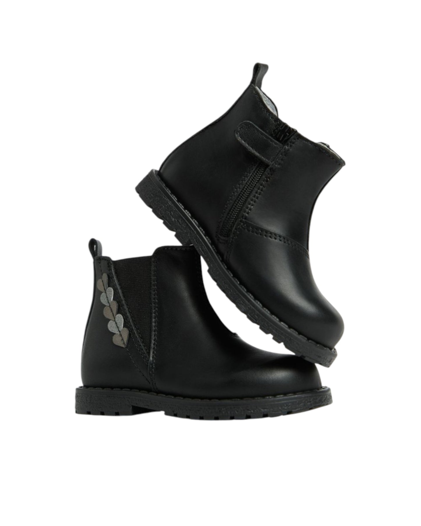 Stivaletto basso Nero Giardini cuoricini