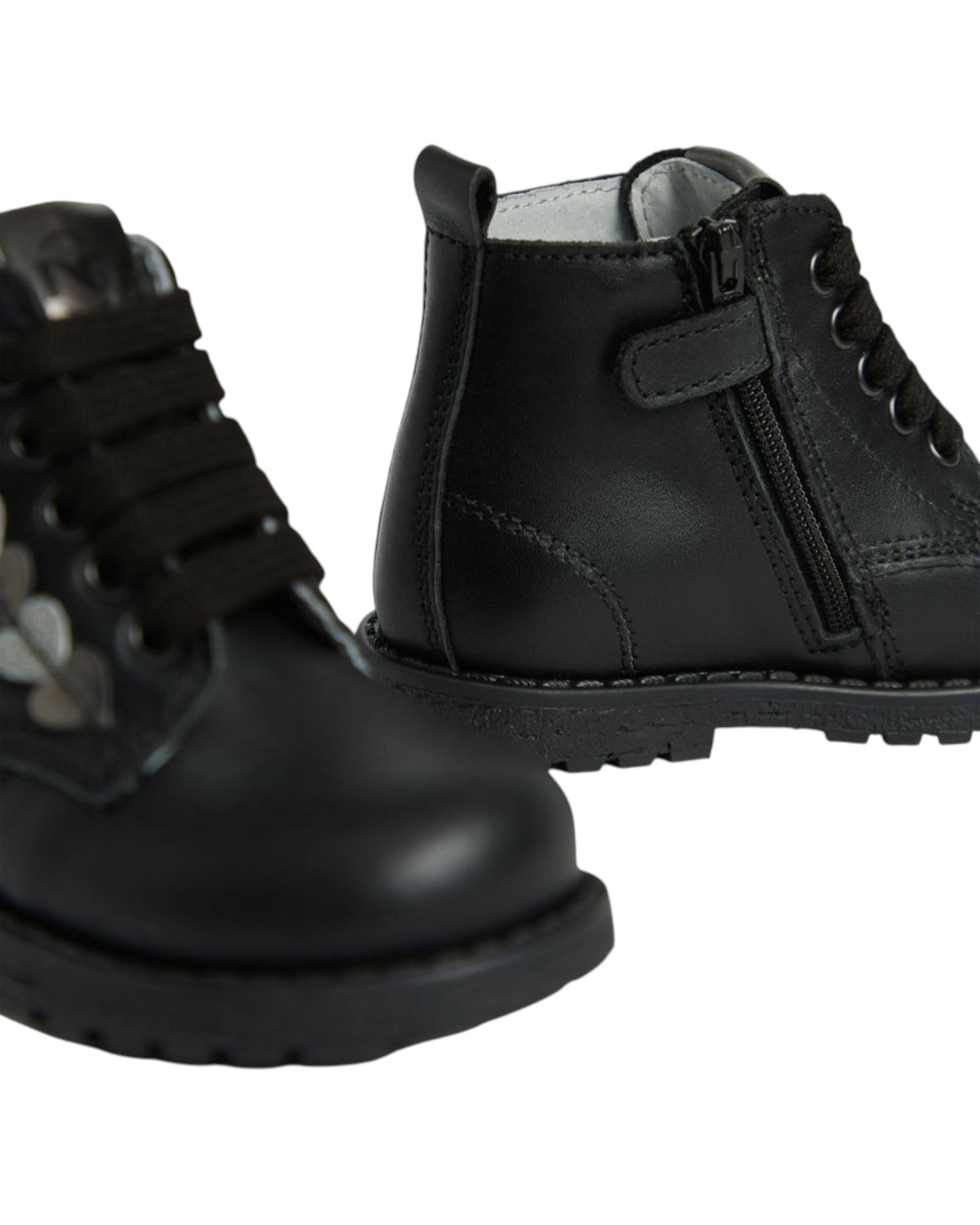 Scarponcino Nero Giardini cuoricini