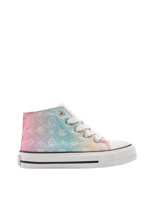 Sneaker alta Conguitos con unicorni