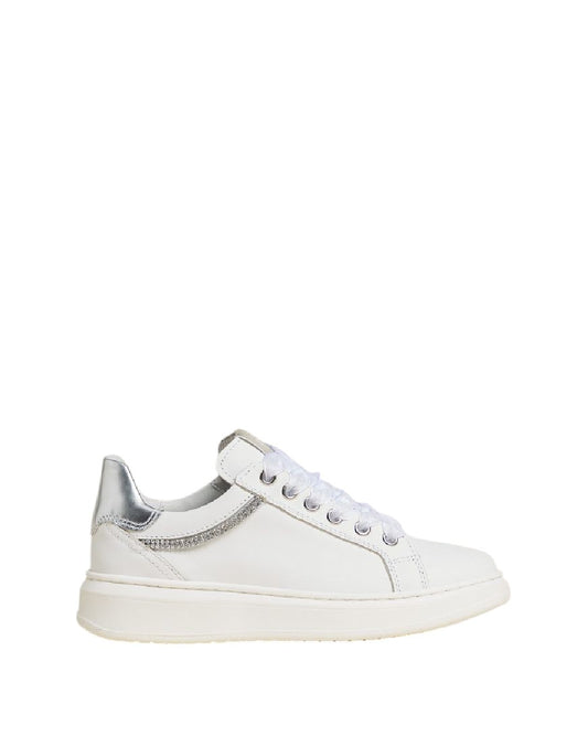 Sneaker teen Nero Giardini con strass