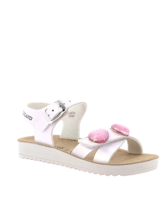 Sandalo Grunland Cuori con velcro