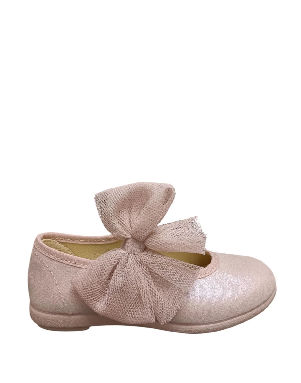 Ballerina Vulladi in tessuto con fiocco in tulle