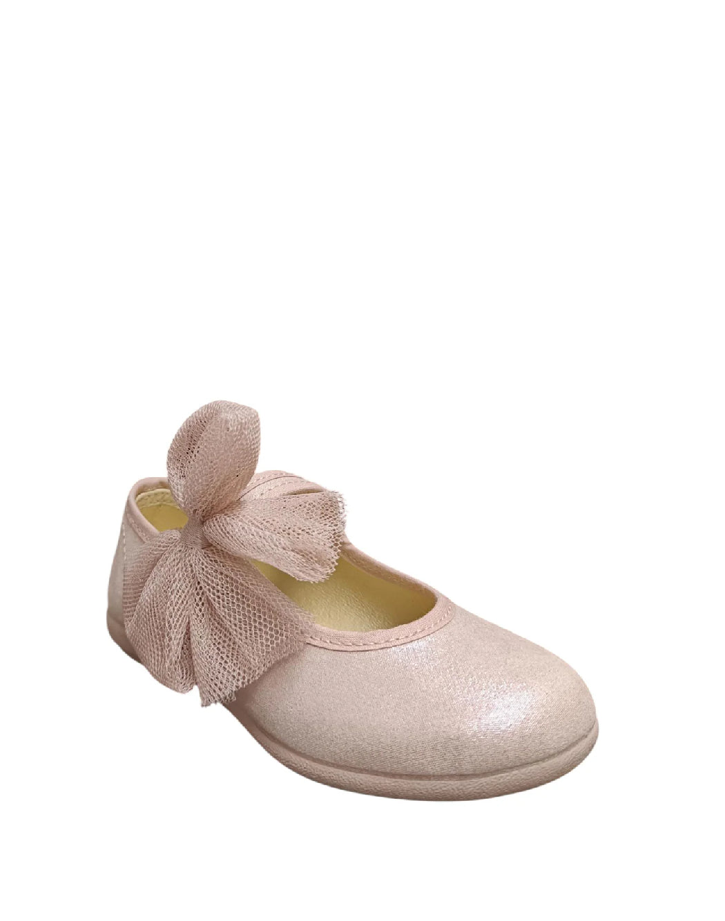 Ballerina Vulladi in tessuto con fiocco in tulle