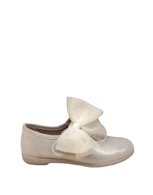 Ballerina Vulladi in tessuto con fiocco in tulle