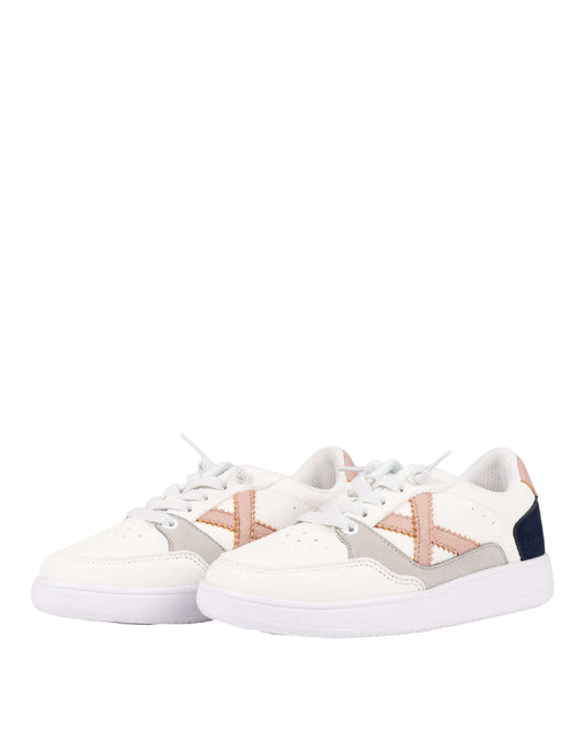 MUNICH LEGIT KID 22- SNEAKERS BAMBINA BIANCHE E ROSA