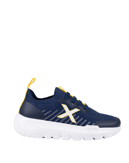 MUNICH JONY KID 16- SNEAKERS BAMBINO BLU IN TELA CON ELASTICI