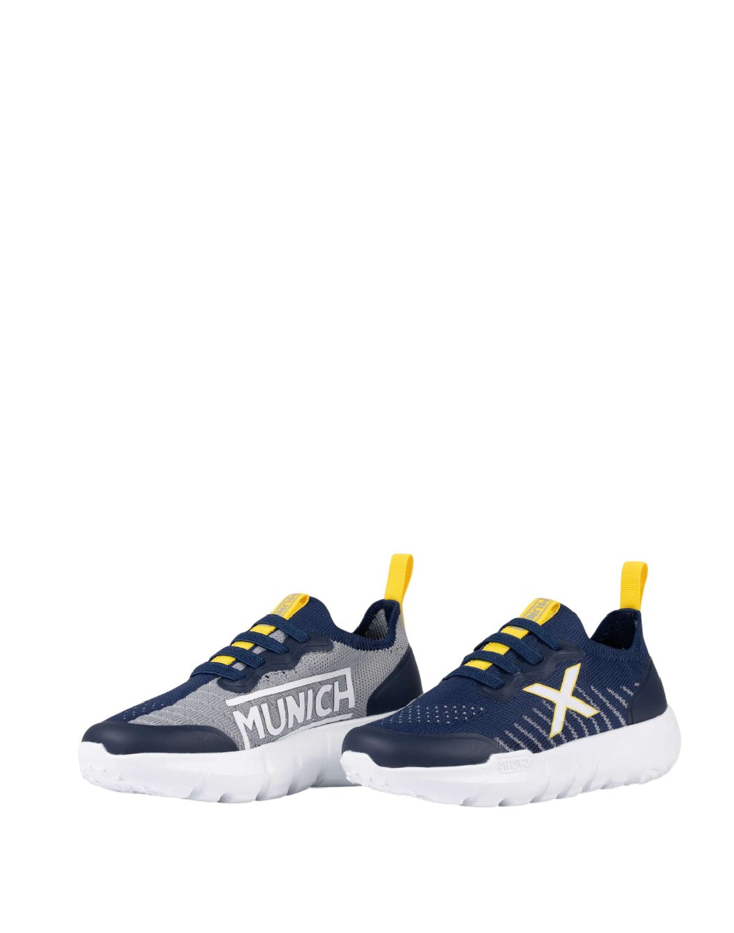 MUNICH JONY KID 16- SNEAKERS BAMBINO BLU IN TELA CON ELASTICI