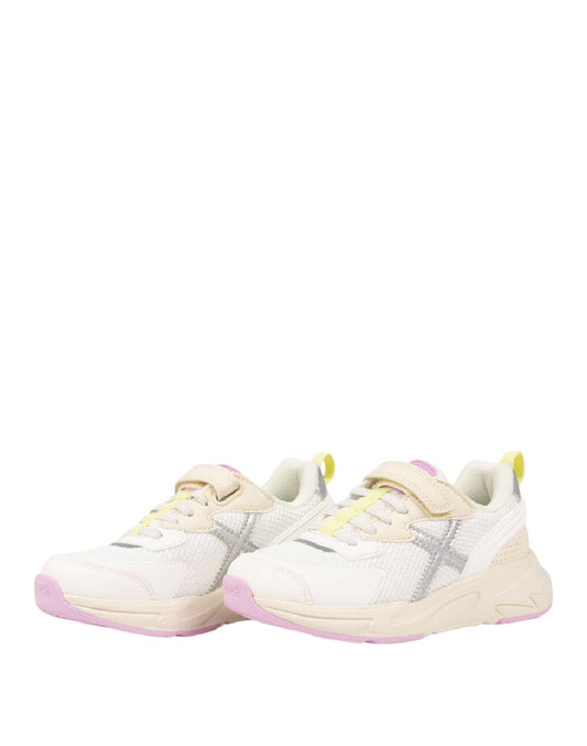 MUNICH MINI TRACK 124 SNEAKERS BAMBINA BIANCHE