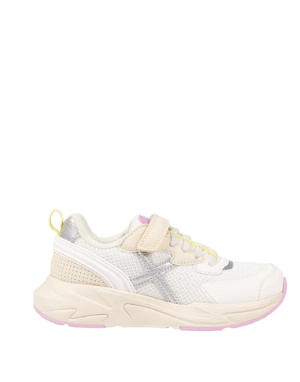 MUNICH MINI TRACK 124 SNEAKERS BAMBINA BIANCHE