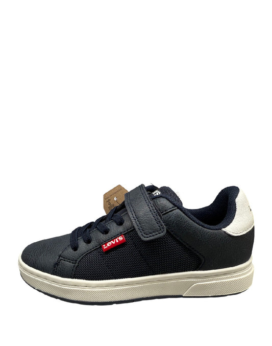 LEVI'S PIPER-SNEAKERS BAMBINO CASUAL BLU CON STRAPPO E LACCI ELASTICI