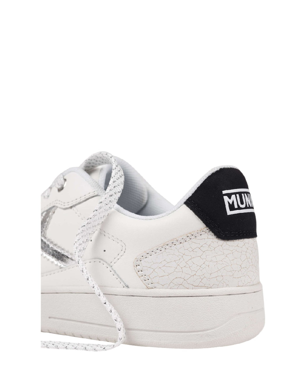MUNICH LEGIT WMN 110- SNEAKER URBANA DONNA BIANCA CON DETTAGLI ARGENTO