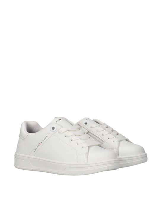 Tommy Hilfiger sneakers Essential Bianche in Pelle – Casual Unisex con Lacci