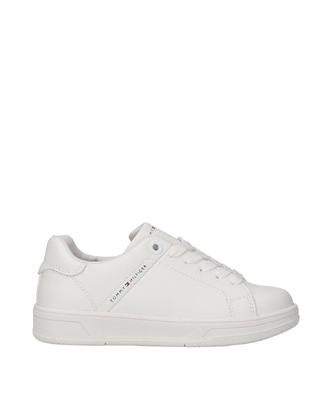 Tommy Hilfiger sneakers Essential Bianche in Pelle – Casual Unisex con Lacci