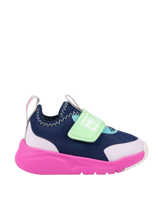 MUNICH CLAUDIA 29 SNEAKERS BAMBINA– Blu Navy e Rosa con Strappo