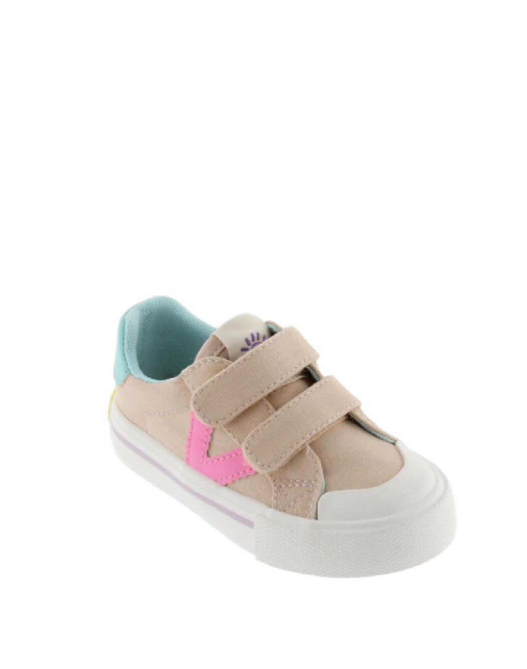 VICTORIA SNEAKERS BAMBINA CON DOPPI STRAPPI-ROSA E LAVANDA CON DETTAGLI PASTELLO