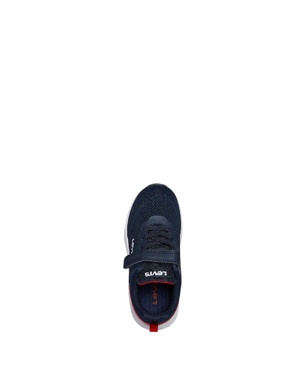 LEVI'S HUDSON-SNEAKERS BAMBINO IN TELA BLU E ROSSO CON STRAPPO ED ELASTICI