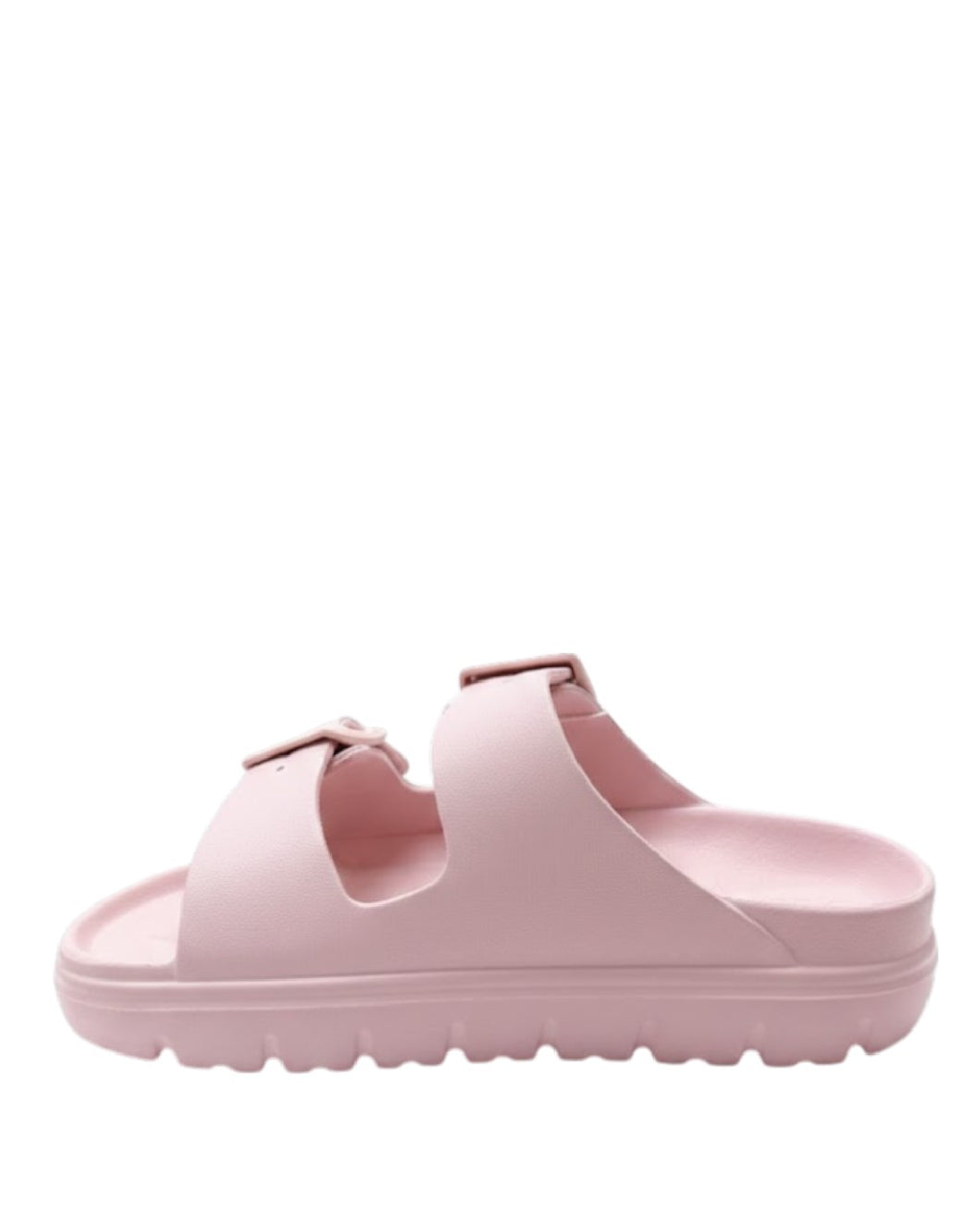 Xti Sandali Platform in Gomma Soft-Touch – Modello Doppia Fascia con Fibbie – Rosa Pastello