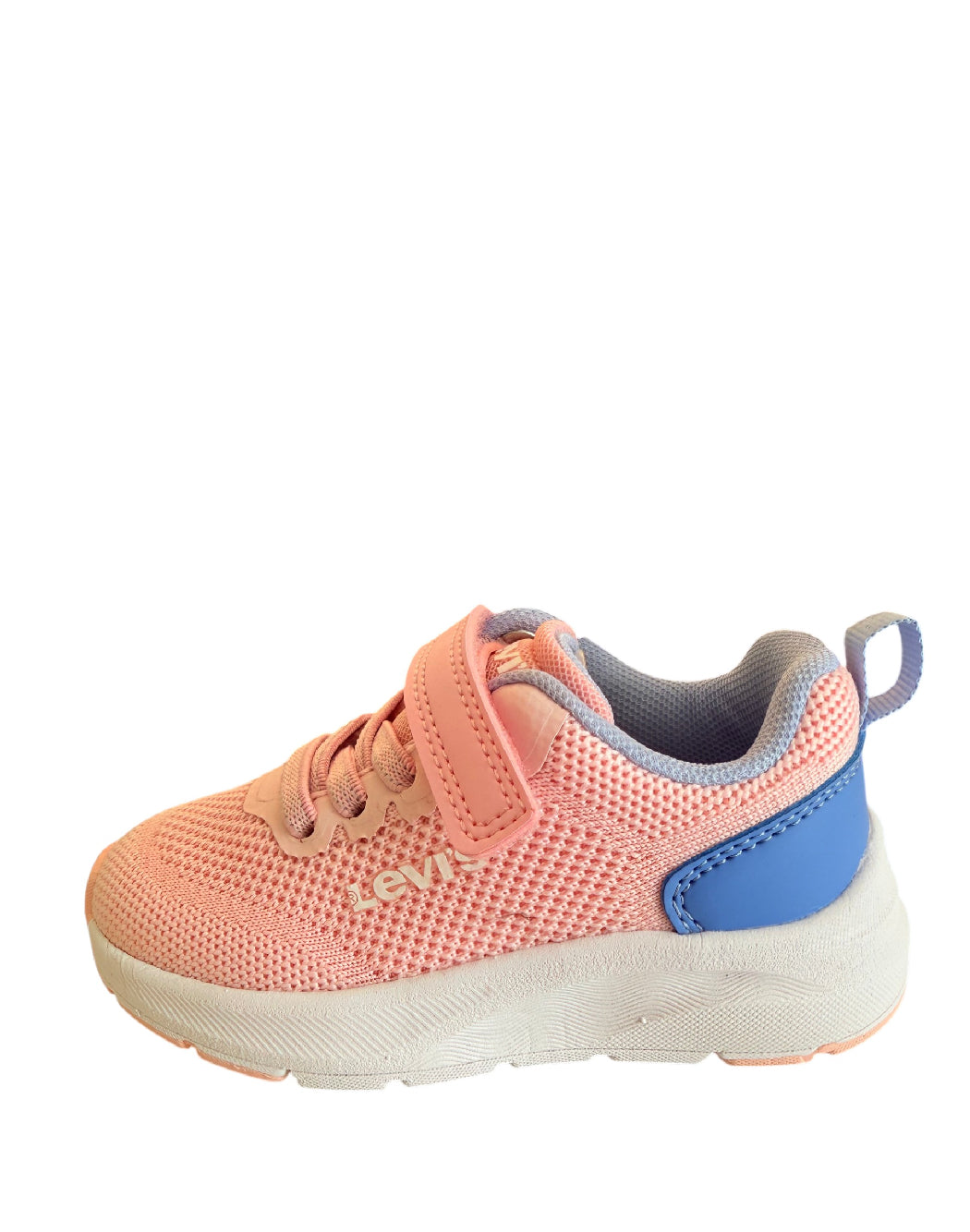 LEVI'S HUDSON-SNEAKERS BAMBINA IN TELA ROSA CON STRAPPO ED ELASTICI