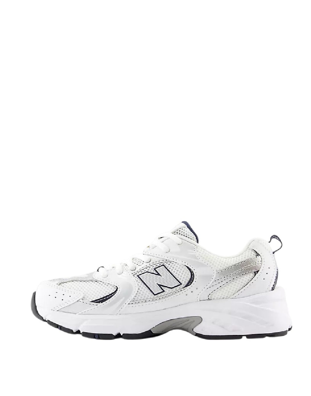 New Balance 530 - White & Silver Navy