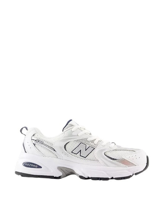 New Balance 530 - White & Silver Navy
