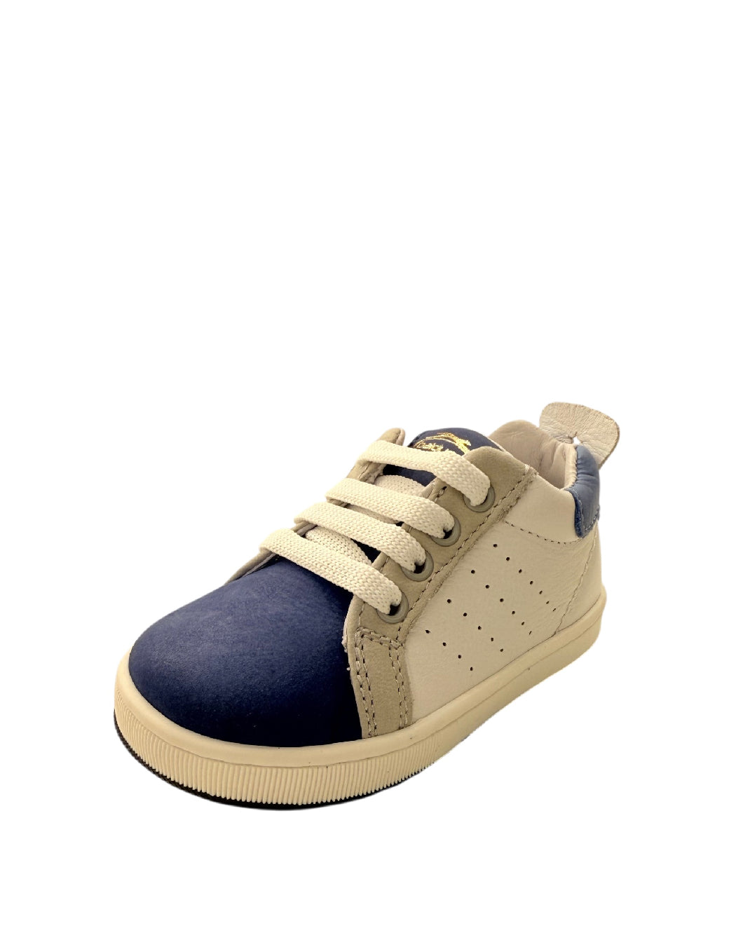 Balducci Sneakers bimbo Primi Passi in Pelle – Bianco e Blu Royal