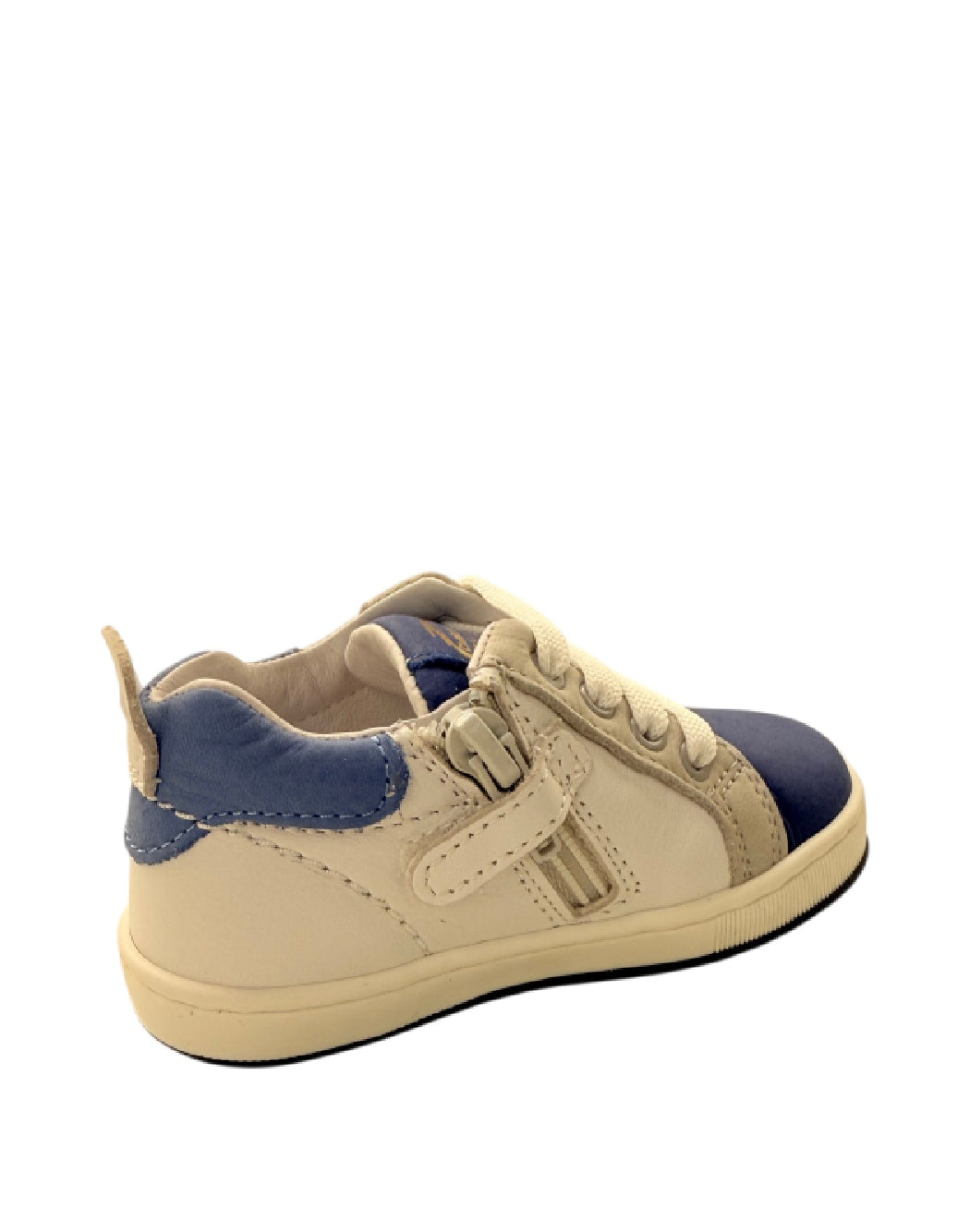 Balducci Sneakers bimbo Primi Passi in Pelle – Bianco e Blu Royal