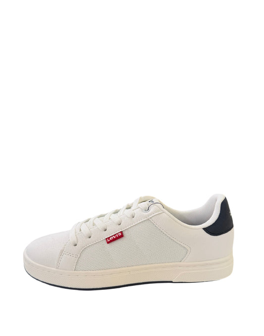 LEVI'S PIPER-SNEAKERS BAMBINO CASUAL BIANCHE CON LACCI