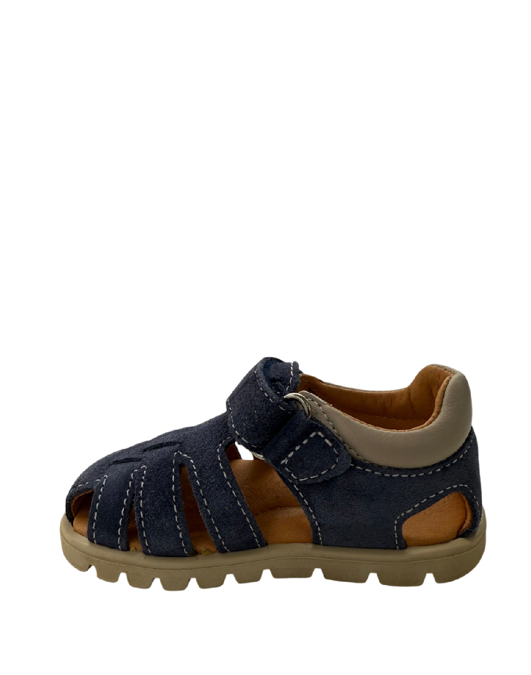 Balocchi Gabbietta Primi Passi Balocchi in Camoscio – Denim con Chiusura a Strappo
