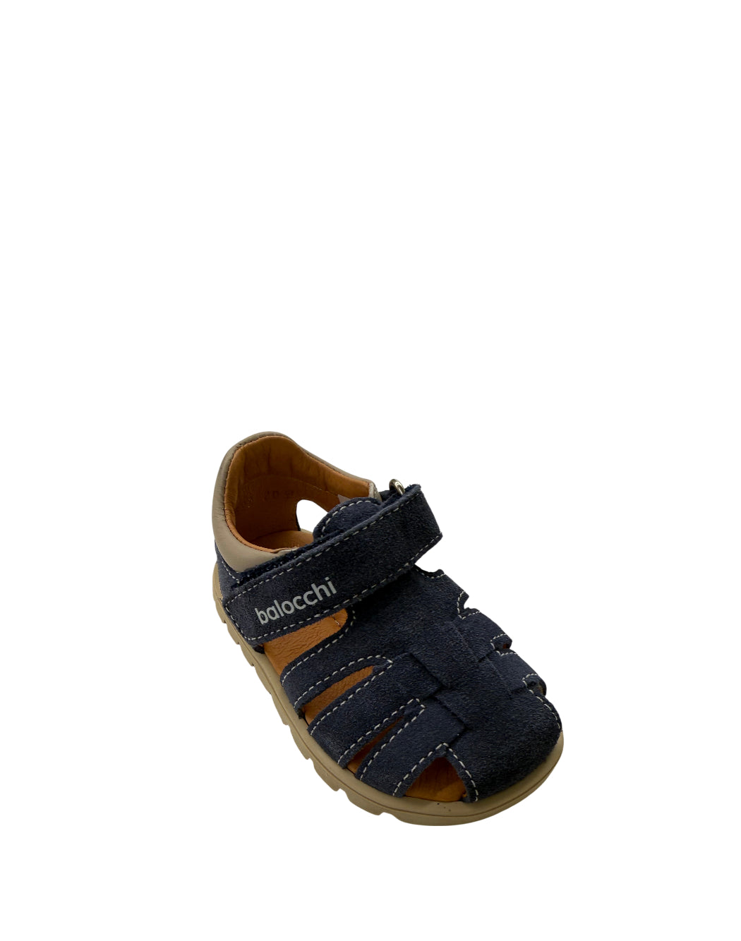 Balocchi Gabbietta Primi Passi Balocchi in Camoscio – Denim con Chiusura a Strappo