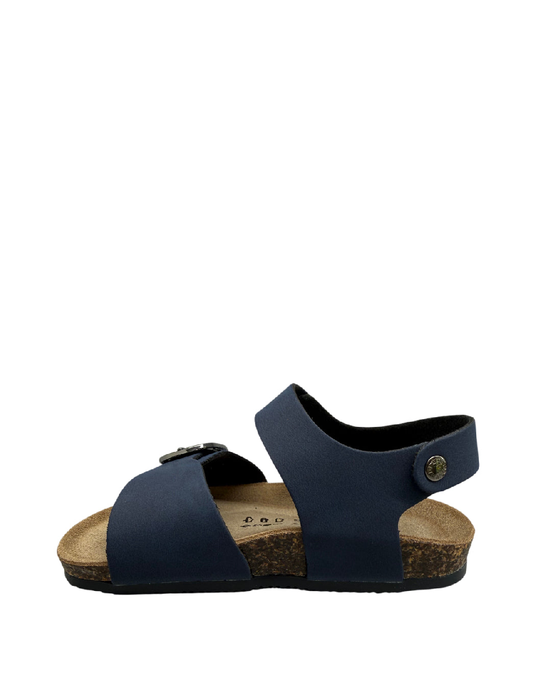 Valchic Sandali Bio in Nabuk Blu con Plantare anatomico e Doppia Chiusura