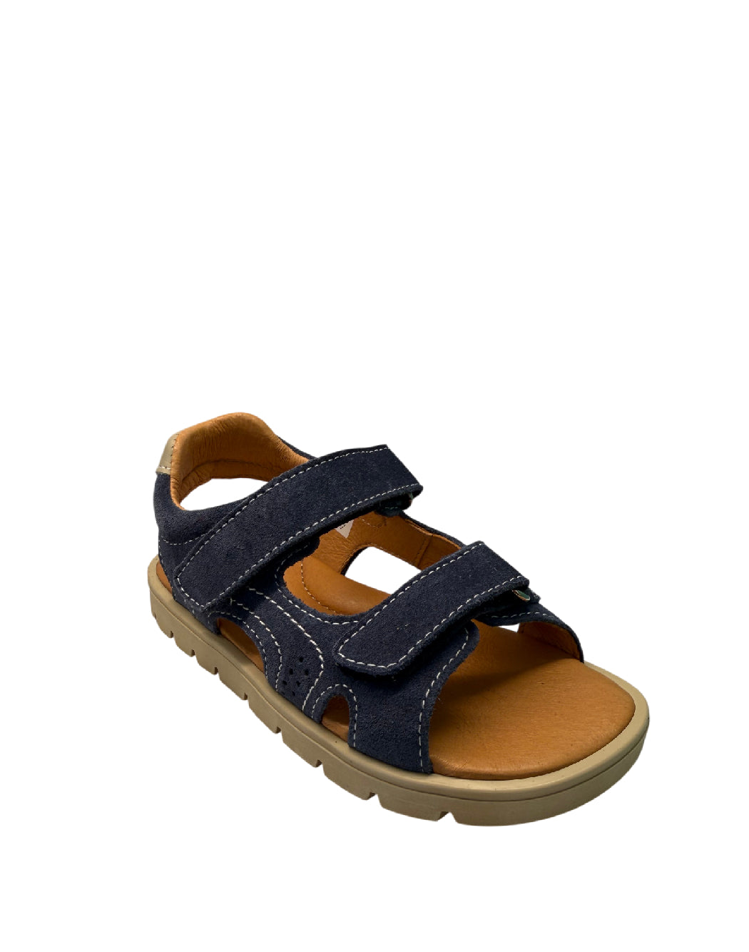 Balocchi Sandali bimbo in Camoscio – Denim con Doppia Chiusura a Strappo