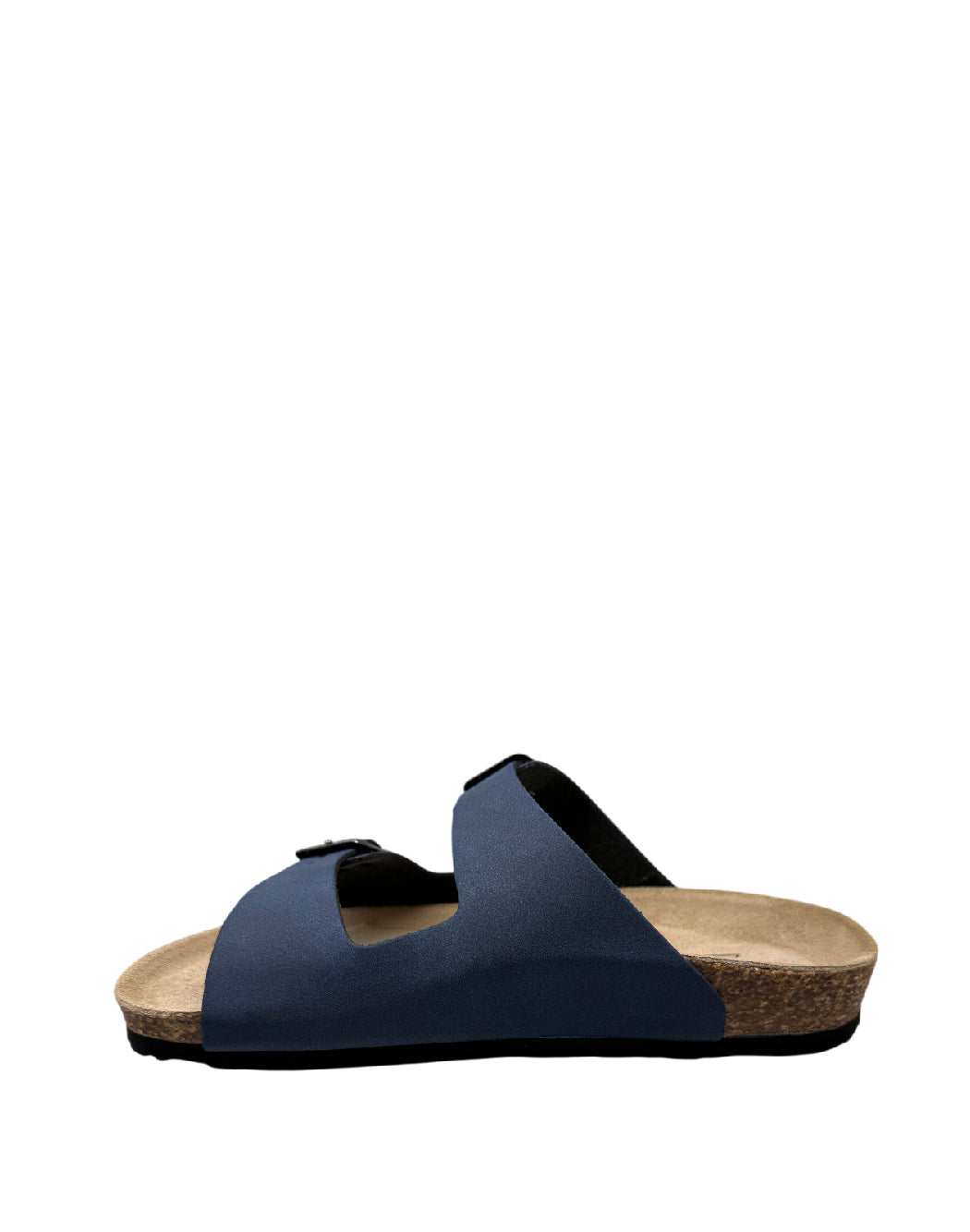 Goldstar Ciabatta a Due Fasce in Nabuk – Colore Blu con Sottopiede in Sughero