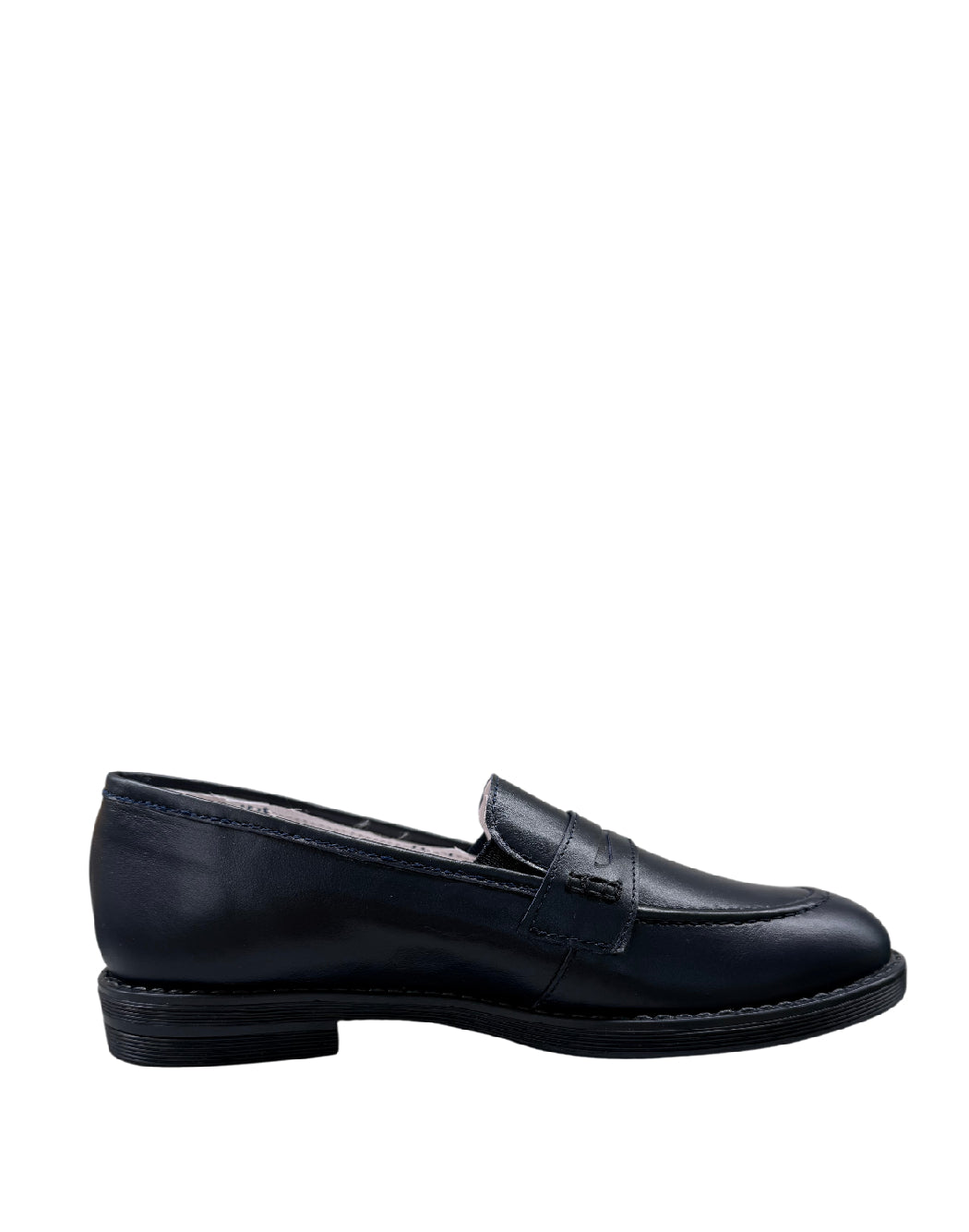 Mister Jerry Mocassino in Pelle Blu Navy – Eleganza Classica Artigianale