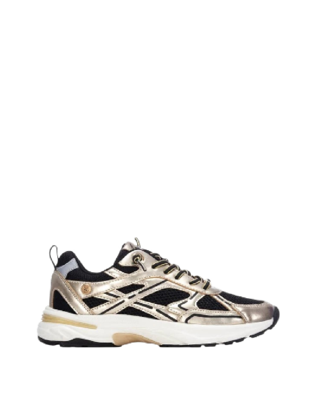 Xti Sneakers Donna Sportive – Oro Metallizzato e Nero
