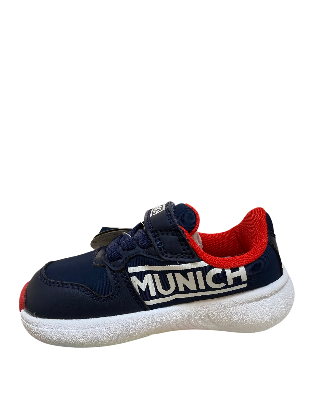 MUNICH MINI KUN 03 Sneakers per bambini Barefoot dal design pratico e funzionale in colore Blu Navy e Rosso